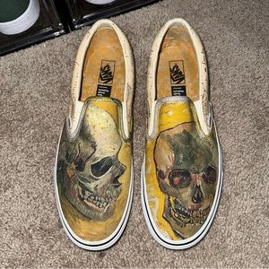 Vans x Van Gogh classic slip on skull size 12